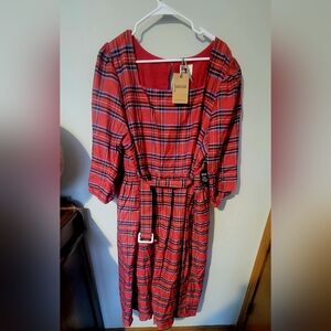 Red Plaid Dress